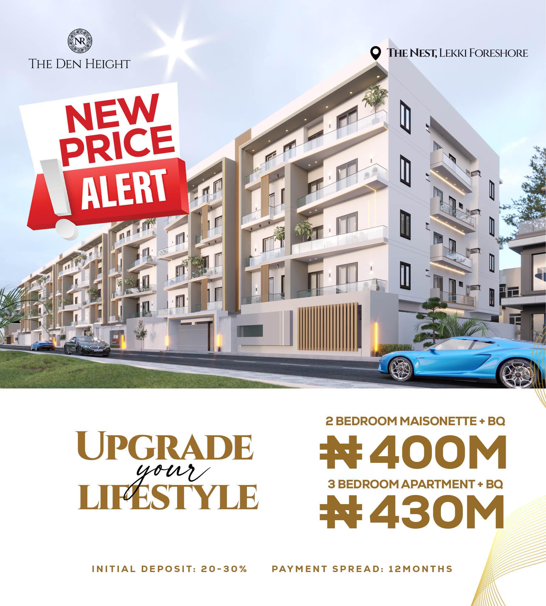 Luxury 2 & 3 bedroom apartment in Lekki phase 1